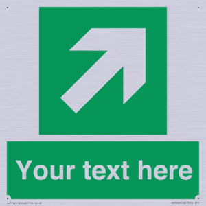 Custom Arrow Top Right Sign